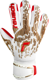 Reusch Attrakt Freegel Silver 5370235 1011 white red gold front